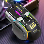 Wired Gaming Mouse with RGB Lighting and 12800 DPI